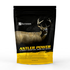 Outdoor Hunting Lab Antler Power bag — powder packaging for easy year-round deer nutrition.