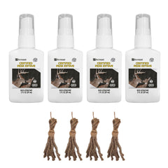 Outdoor Hunting Lab Peak Doe Estrus Spray bottle for attracting deer during hunts.