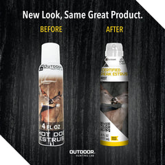 Outdoor Hunting Lab peak doe estrus mist drag wick demonstrates practical setup for scent drags
