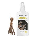 Outdoor Hunting Lab Peak Doe Estrus Spray bottle pour for realistic deer attraction.
