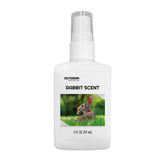 Outdoor Hunting Lab rabbit urine spray bottle, compact 2 oz for field use.