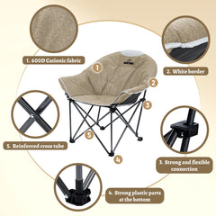 OUTDOOR LIVING SUNTIME steel frame detail emphasizes stability for adults.