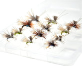 Outdoor Planet 12 AC Caddis Fly imitation shows a lifelike profile for caddis hatches
