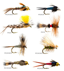 Outdoor Planet 26-fly assortment featuring versatile trout flies for varied waters.
