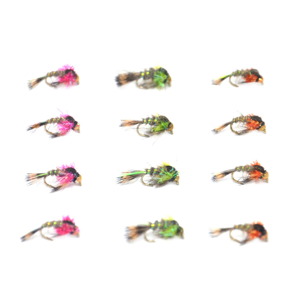 Outdoor Planet beadhead hare ear nymphs image, realistic trout lure for engaging fly fishing.