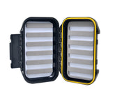 Outdoor Planet fly box front view highlighting compact, durable design for anglers