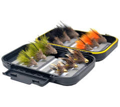 Outdoor Planet Cone Head Muddler Minnow with Waterproof Fly Box for all-season trout flies
