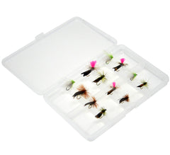 Outdoor Planet hackled dry fly shown clipped to stay upright and float in the film.