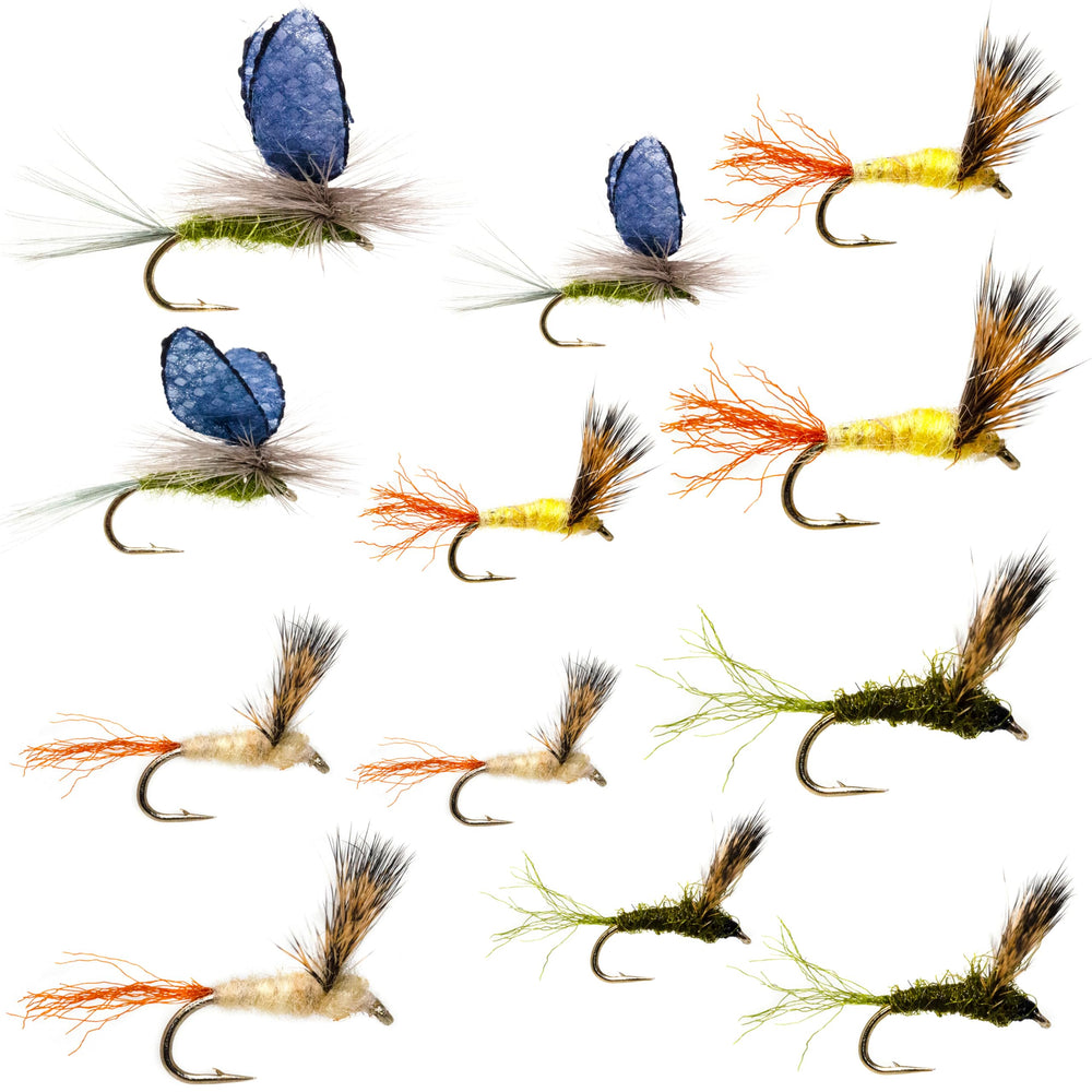 Outdoor Planet Sparkle Dun dry fly close-up, versatile trout mayfly imitation for hatch matching.