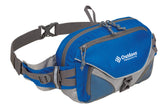 Outdoor Products Roadrunner waist pack front view with roomy main compartment.