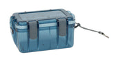 Outdoor Products Watertight Box small with closed lid keeps wallets dry on kayaking trips.