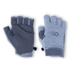 Outdoor Research ActiveIce Chroma Sun Gloves in Grey Heather provide UPF protection and cooling for sunny hikes.