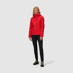 Outdoor Research Aspire 3L fabric shows recycled nylon stretch and seam-taped durability
