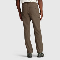 Outdoor Research Ferrosi pants waist area shows secure belt loop and fly