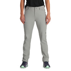 Outdoor Research Ferrosi Pants short inseam front view; lightweight, flexible fabric for active hiking