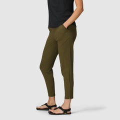 Outdoor Research Ferrosi Transit Pants close-up shows durable Ferrosi fabric resisting abrasion during rugged climbs.