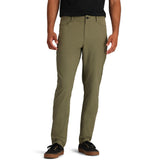 Outdoor Research Ferrosi Transit Pants worn on trail show durable fabric for hikes.