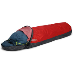 Outdoor Research Helium Bivy Cranberry compact design demonstrates ultralight protection
