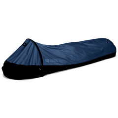 Outdoor Research Helium Bivy open entrance for quick shelter on night hikes.