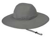 Outdoor Research Oasis Sun Hat front view; UPF 50+ shade on sunny days.
