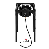 Outdoor Stove Portable Propane Burner with cast iron head for versatile outdoor cooking