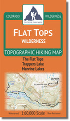 Outdoor Trail Maps Flat Tops cover shows rugged topo detail for planning hikes.