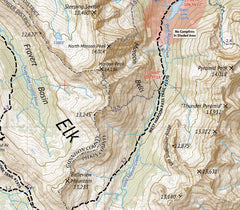 Outdoor Trail Maps Maroon Bells compact pocket size fits easily in a pack.