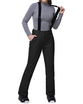 Outdoor Ventures women's ski bibs with adjustable suspenders for a customizable all-day fit.