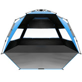 OutdoorMaster Beach Tent blackout-technology shields you from sun while relaxing