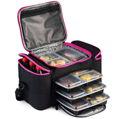 Outdoorwares Cooler Bag large capacity keeps drinks cold for picnics and travels.