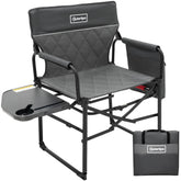 OuterSpa oversized directors chair folded for compact storage and car-ready portability