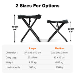 Outplea collapsible frame with anti-slip feet ensures stable seating on uneven ground.