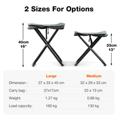 Outplea stable X-frame with anti-slip feet ensures secure seating on uneven ground.