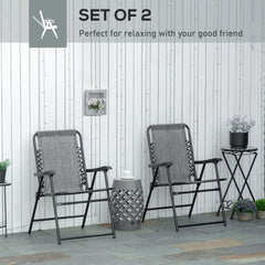 Outsunny breathable mesh backrest, keeps you cool on sunny days.