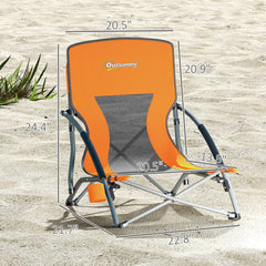 Outsunny foam-armrests offer soft support during long beach days