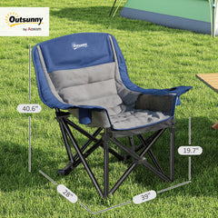 Outsunny chair armrests offer relaxed support.