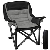 Outsunny single padded camping chair headrest padding for all-day comfort.