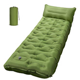 OUTTPLY sleeping pad 6in-thick surface offers even support on uneven ground.