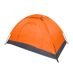 Outvita Camping Dome Tent orange setup showing quick assembly for on-the-go trips