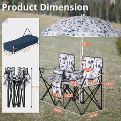 Outvita double chair steel frame offers sturdy support for two