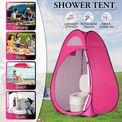 Outvita lightweight privacy tent (3.5 lbs) for easy backpacking.
