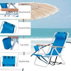 Outvita portable folding chair easy to carry on trips