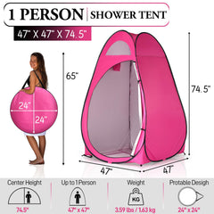 Outvita toilet tent for camping offers portable, private bathroom space.