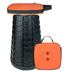 Outward Gear upgraded collapsible stool base shows stability for outdoor seating