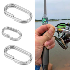 Oval stainless steel split ring 8x13mm – 30pcs