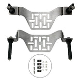 Overland Kitted Stealth Folding MaxTrax rail mount in compact folded form for clutter-free storage.