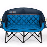 Overmont Oversized Double Camping Chair front-angle view supports two-person outdoor lounging