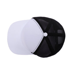 6-panel structured crown with flat bill design