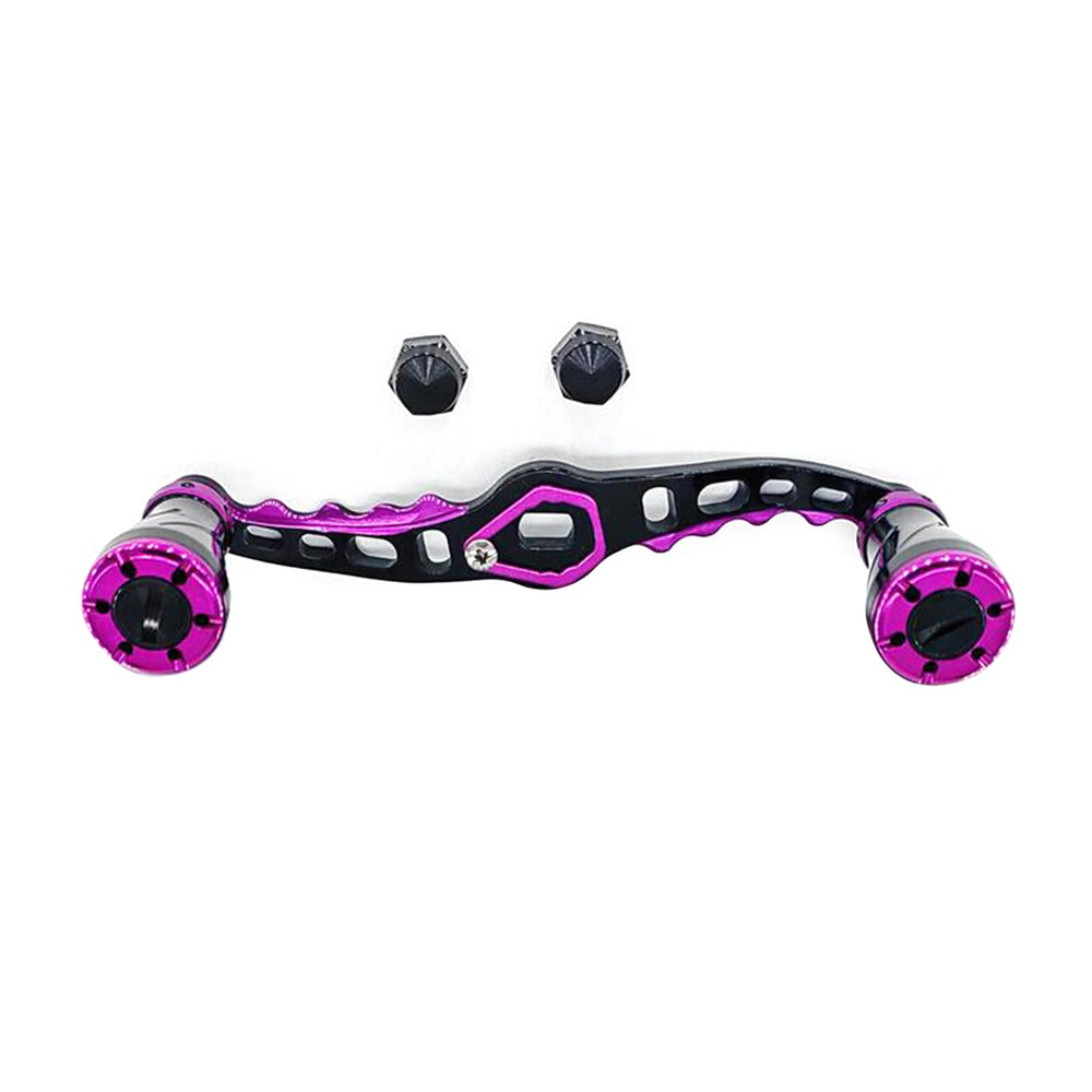 OVERTOYOU fishing reel handle in purple with aluminum alloy for durability and control