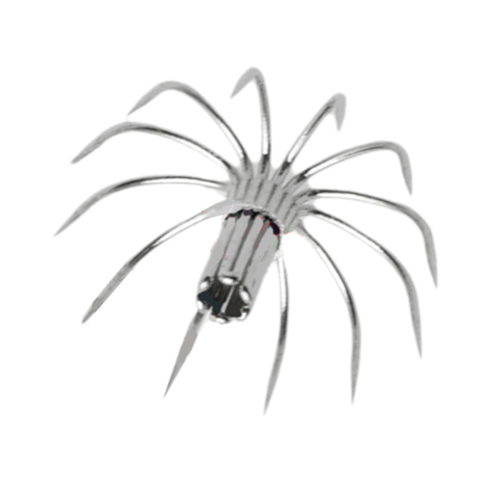 OVERTOYOU 15mm stainless steel squid hook for saltwater reliability and easy handling.